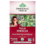 Organic India, Tulsi Tea, гибискус, без кофеина, 18 пакетиков для заваривания, 36 г (1,27 унции)