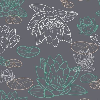 лилии на сером