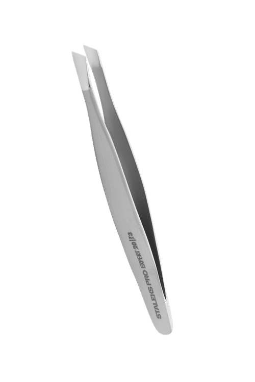 Staleks Пинцет для бровей EXPERT 20 TYPE 3 (широкие скошенные кромки)