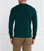 Wełniany свитер Aeronautica Militare - темно-зеленый(MA1388L415)