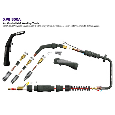 Горелка для полуавтомата PARWELD XP8-300A 5 м