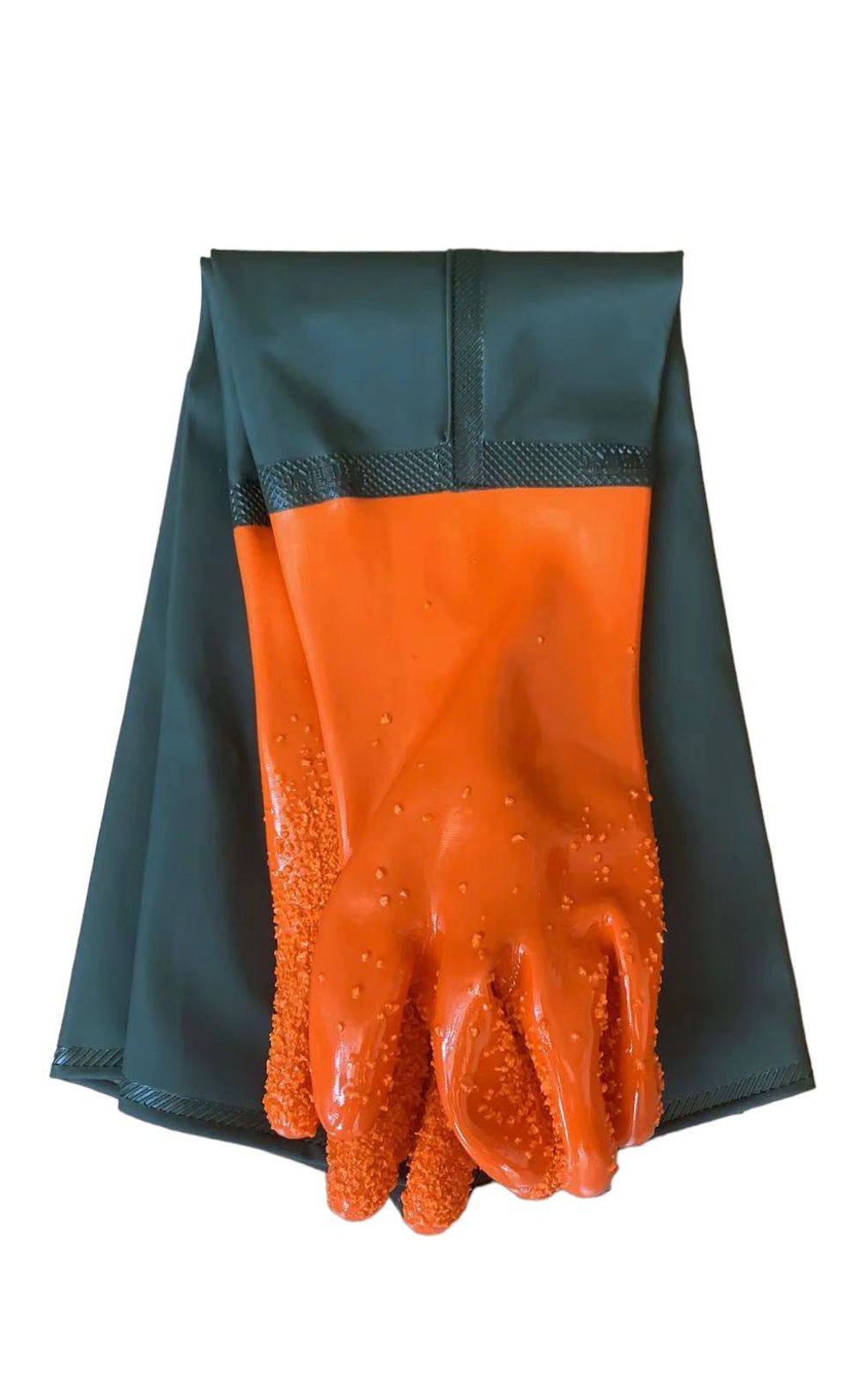 Удлинённые тёплые рыбацкие перчатки