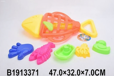 Набор для игры в песок 5 формочек, сет. HF106