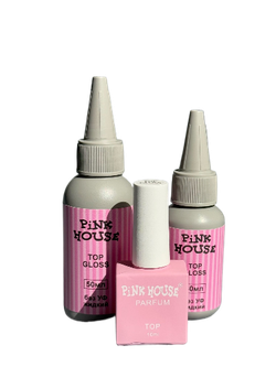 Топ без УФ-фильтра GLOSS Pink House, 10 мл