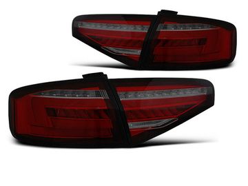Задние фонари LED BAR TAIL LIGHTS RED SMOKE SEQ для AUDI A4 B8 12-15 СЕДАН OEM BULB