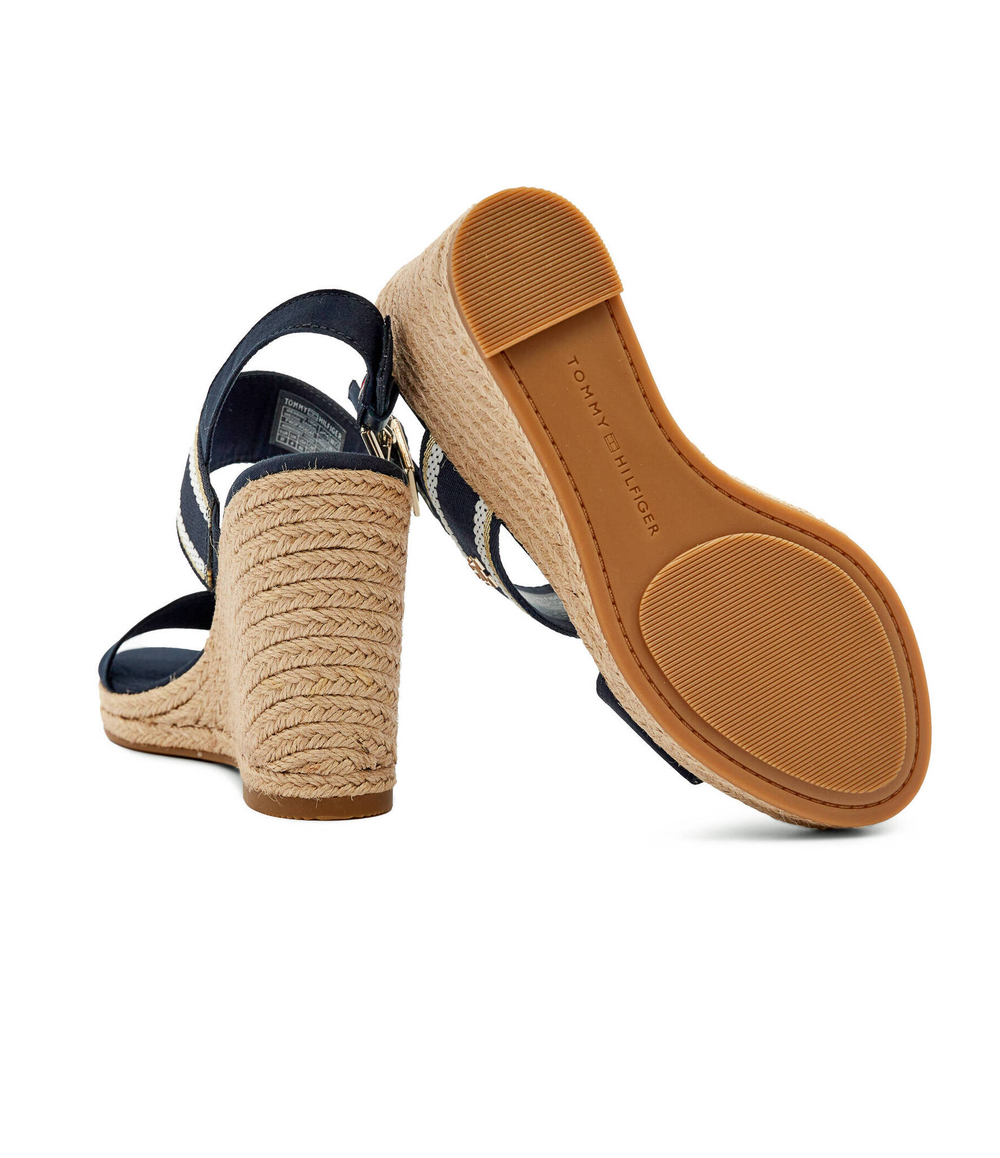 Босоножки WEBBING HIGH WEDGE Tommy Hilfiger - темно-синий(FW0FW08045)