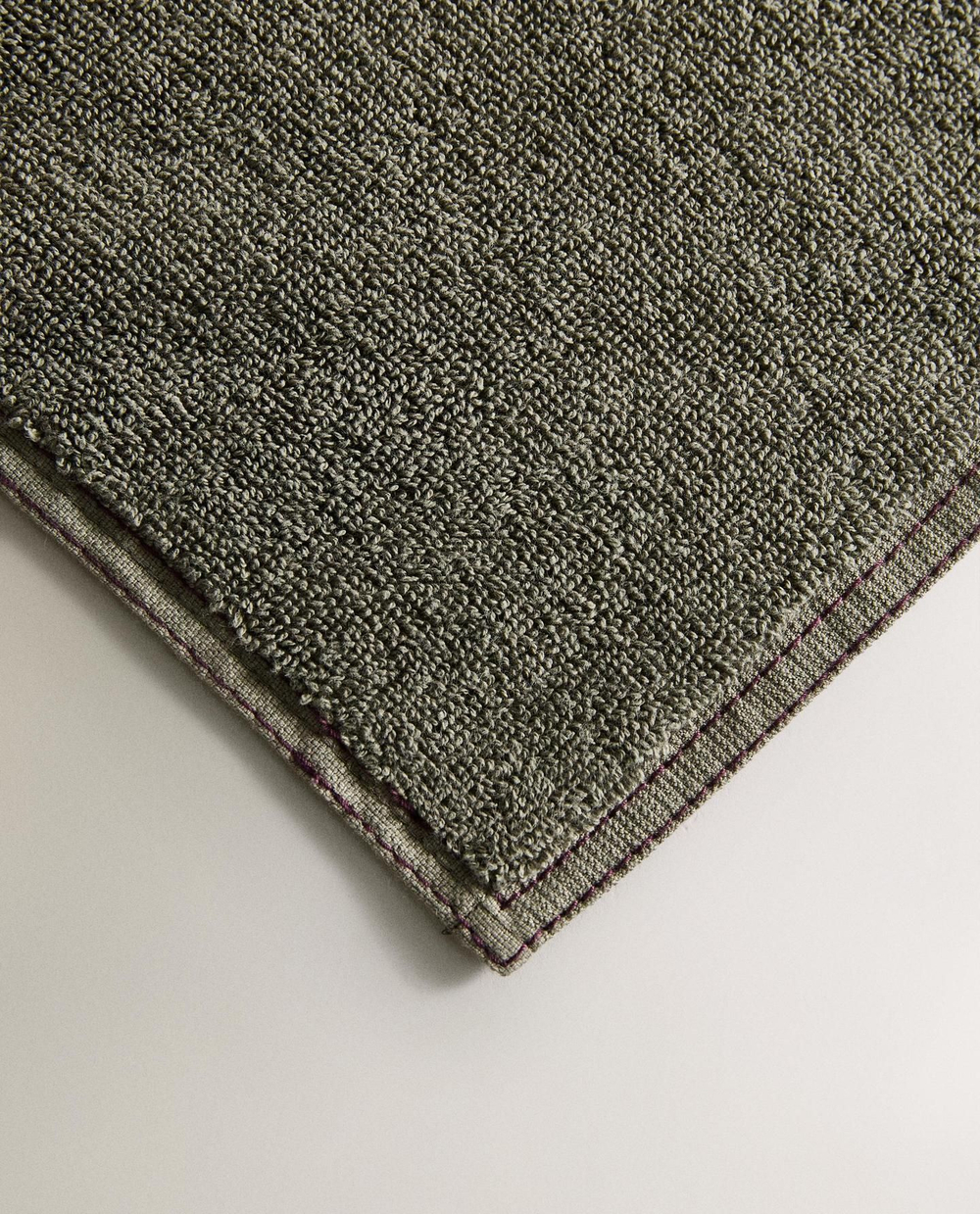 Zara Home - Двойное стежковое банное полотенце, серый, 90х150 см