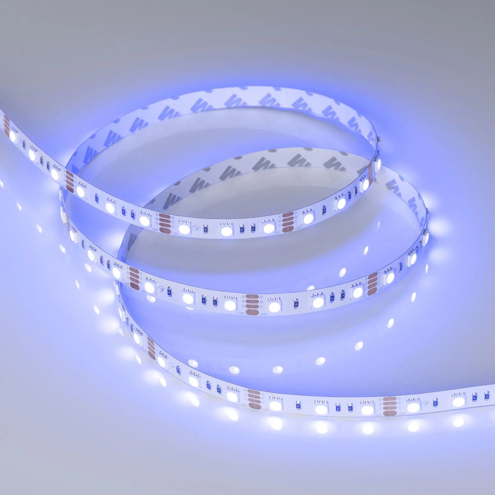 Светодиодная лента RT-B60-10mm 12V RGB (14.4 W/m, IP20, 5060, 5m) (Arlight, Открытый) 012340(2)