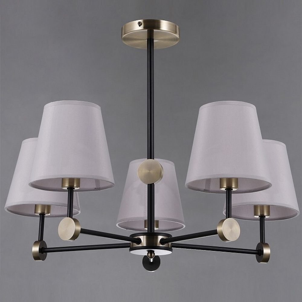 Люстра на штанге ILLUMICO CASTOR IL0394-5CSQ-24 BK AB CASTOR