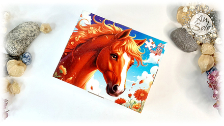 Пазл классический "Огненная лошадь"