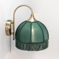 Citilux Базель CL407312 Бра с зелёным абажуром и выключателем