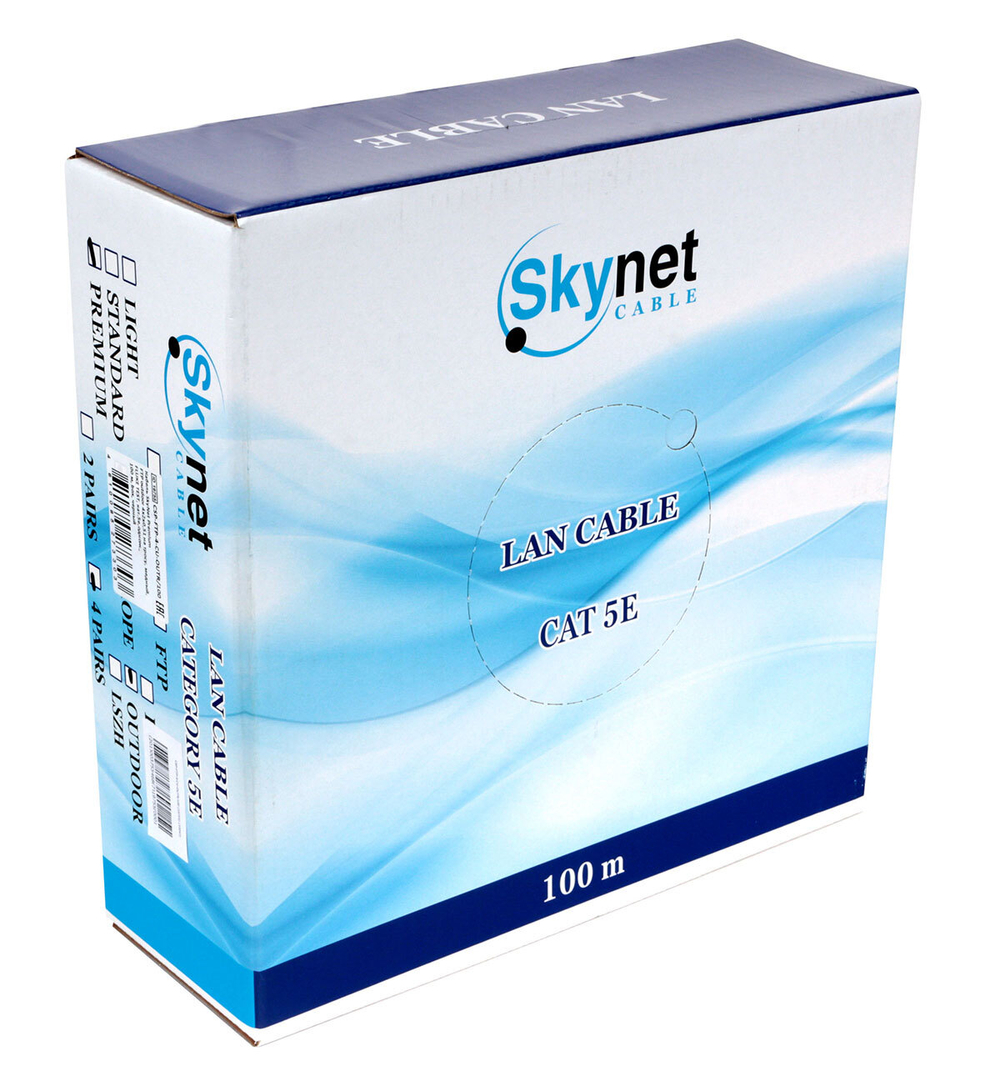 Кабель витая пара F/UTP 5e кат. 4 пары SkyNet CSP-FTP-4-CU-OUTR/100