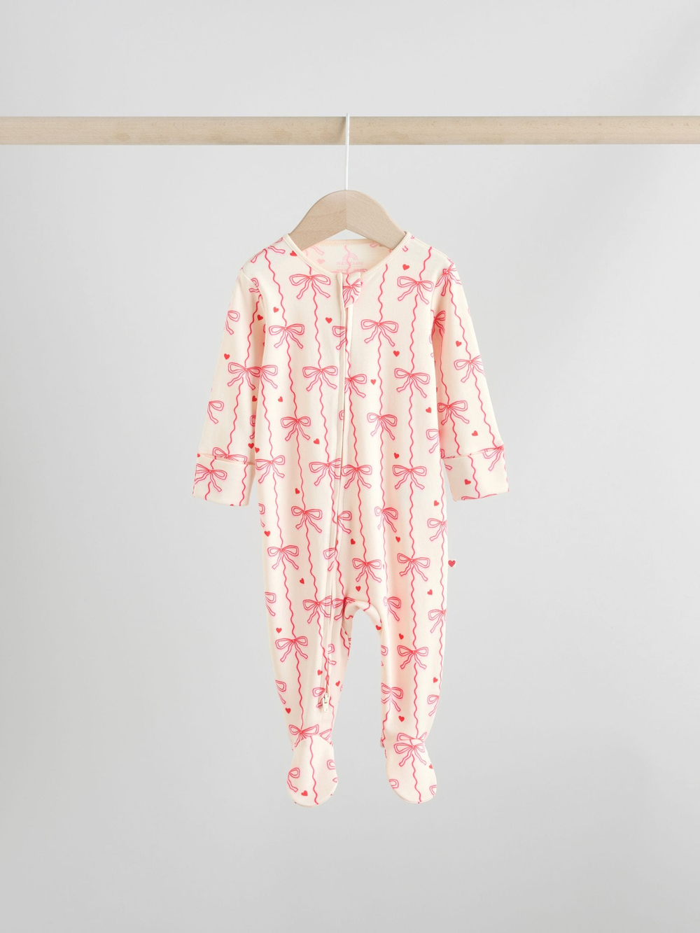 Комбинезон / Cлип для малышей Next F34-044, 3 шт., Красный, Молочный, Розовый