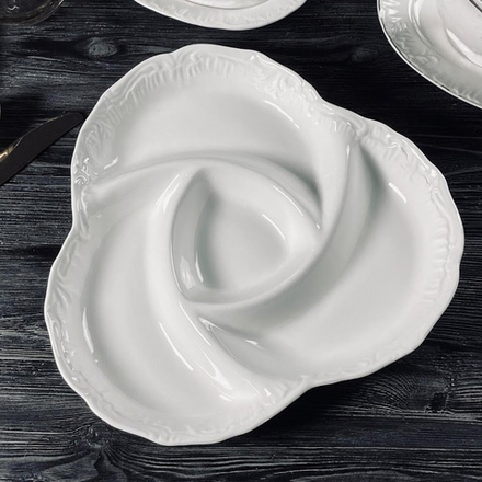 Lenardi 305-031 Менажница 28см АВРОРА в под.уп.(х12)Фарфор