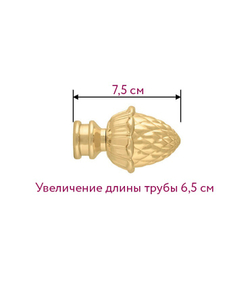 Наконечник для кованного карниза Шишка D 16/19