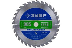 Диск пильный по дереву Быстрорез (305x30 мм; 32Т) Зубр 36901-305-30-32_z01