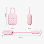 Розовое силиконовое виброяйцо с вакуумным стимулятором в роскошной сумочке Otouch Louis Vibrator Dual Clitoral Suction & G-spot Vibrating Egg Pink