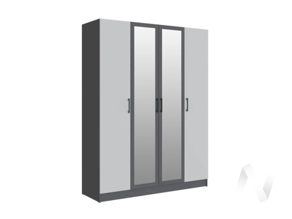 Шкаф 1600 Спальня Вегас (графит серый/камень серый)