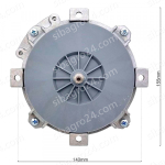 Двигатель для печи КЭП-16 (КЕР-0,25Р, 0,25 кВт, 230 В, 2750 об/мин, 10мкФ)