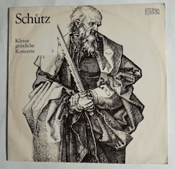 Винтажная виниловая пластинка LP Heinrich Schuetz Шютц Генрих Kleine Geistliche Konzerte 3 (ГДР 1974)