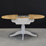 Стол раздвижной 120х60 см из массива сосны, ДСП и шпона дуба