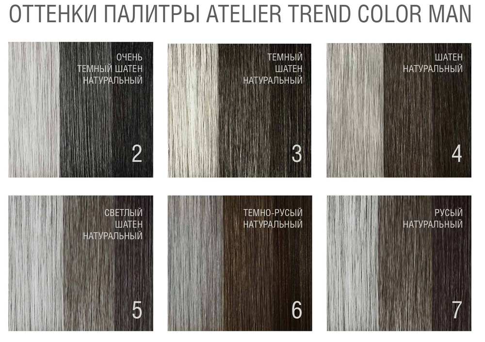 Краситель-камуфляж для мужчин без аммиака - Bouticle Atelier TREND COLOR MAN, 100 мл