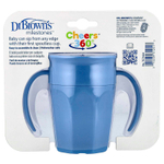 Dr. Brown's, Milestones ™, Cheers360 ™, переходная чашка без носика, от 6 месяцев, синий цвет, 200 мл (7 унций)