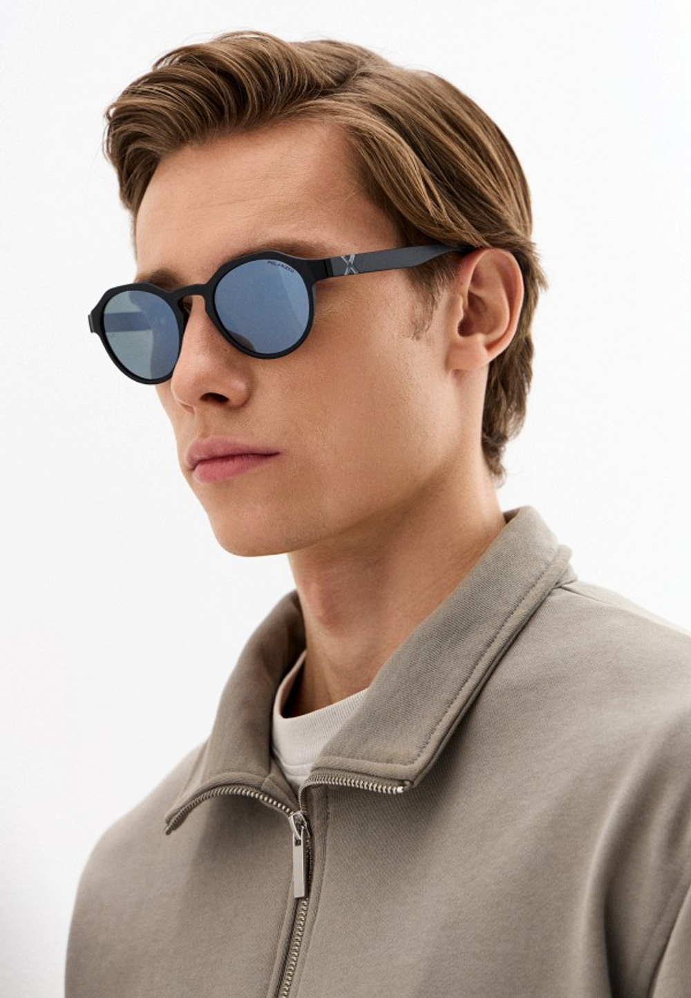 Спортивные очки HILX Feral Matt Solid Black / Black Mirror Polarized Lens