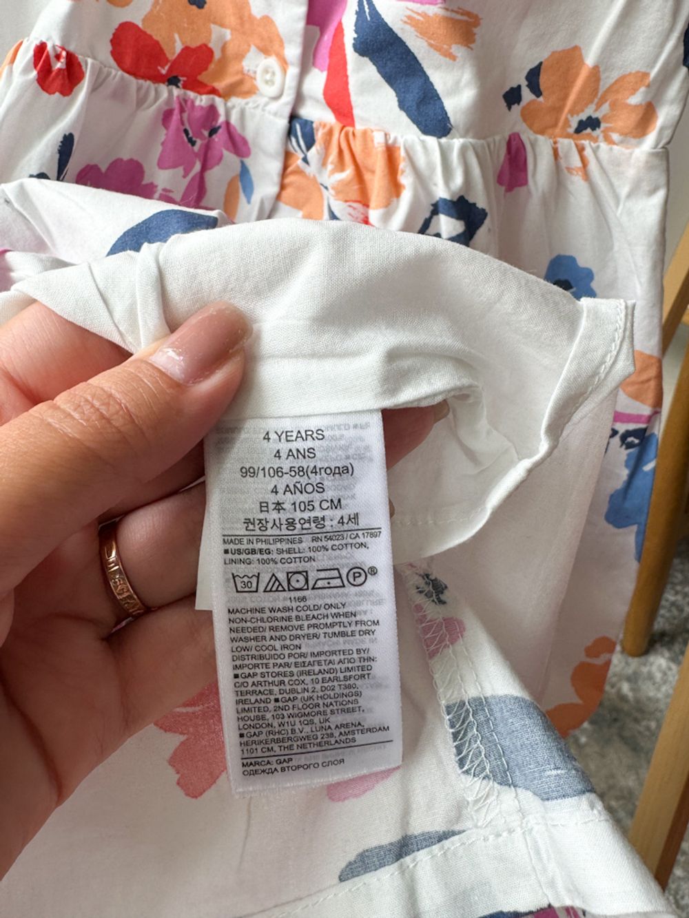 Хлопковое платье сарафан Gap, 104