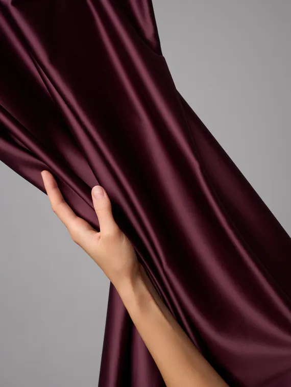 Атлас-стрейч бельевой арт. 1007, Китай, слива