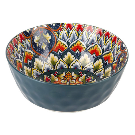 Салатник "Arabesque" (зеленый) d=16см v=800мл (min12) (транспортная упаковка)