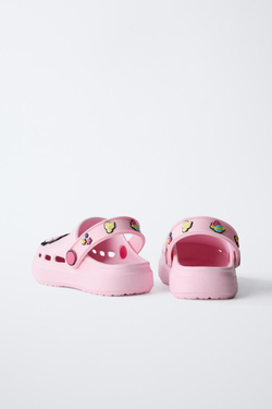 ZARA РЕЗИНОВЫЕ САБО HELLO KITTY © SANRIO, РОЗОВЫЙ