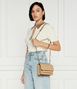 Кожаная сумка через плечо Claire Michael Kors - бежевый(32T4GC7C1T)