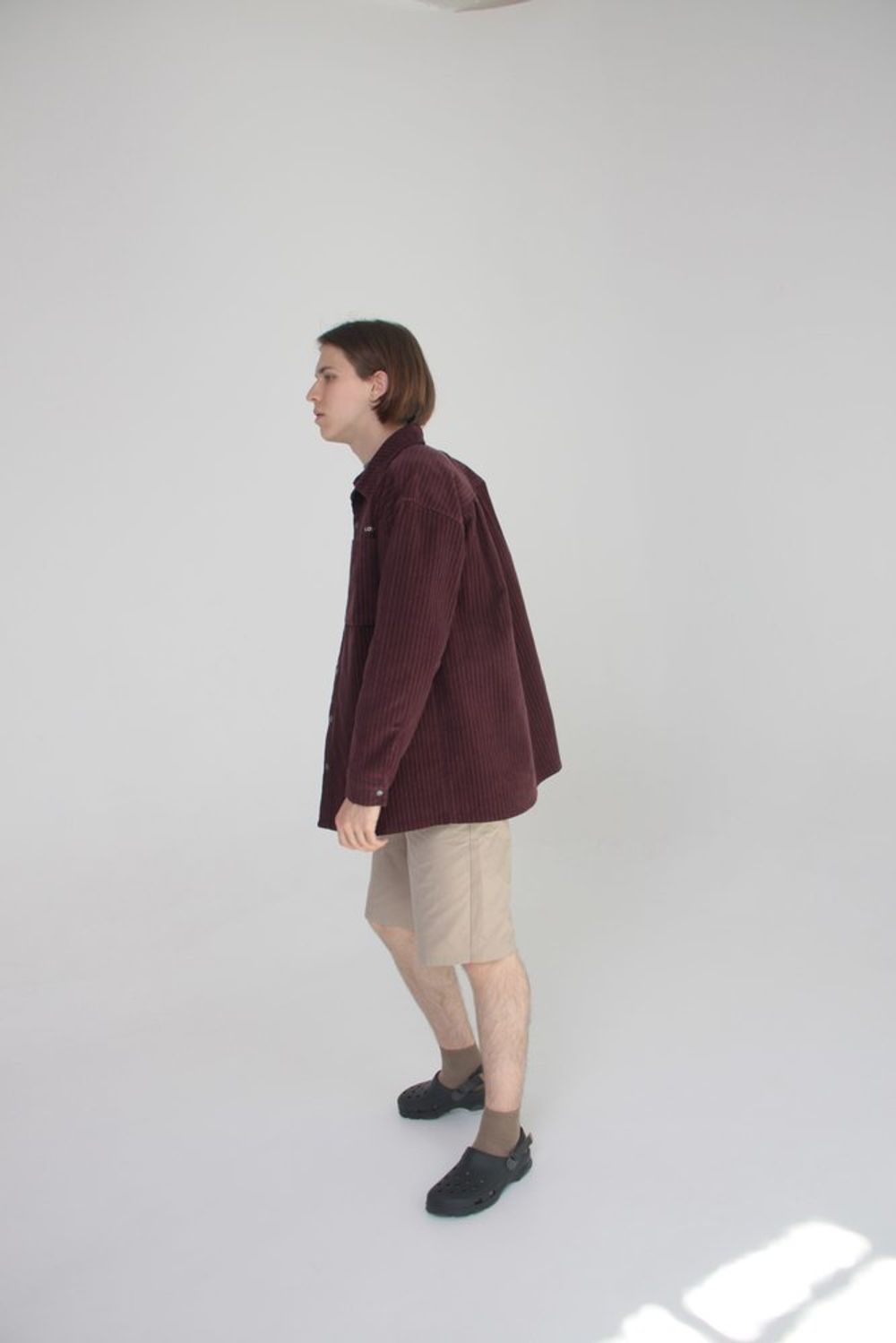 Рубашка Tulovo Вельветовая Баклажановая