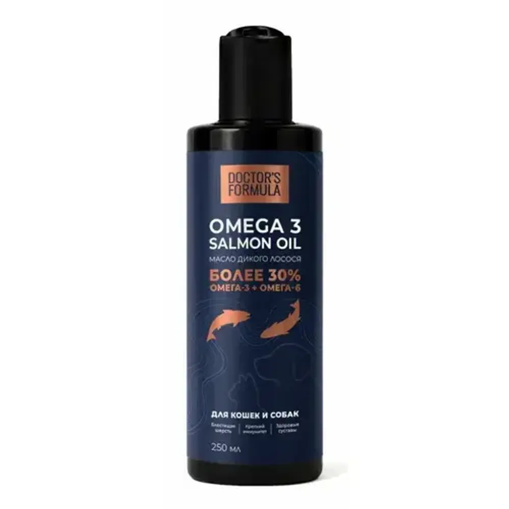 DOCTOR'S FORMULA масло дикого лосося для кошек и собак - 250 мл