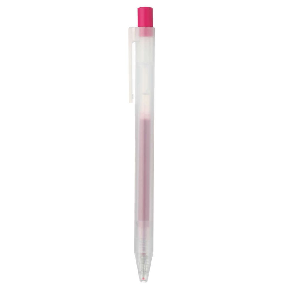 Гелевая ручка Muji Smooth Gel Ink Ballpoint Pen Knock Type 0.5 красная