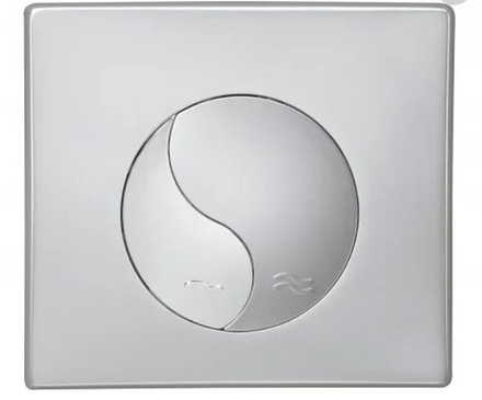 Двухрежимная клавиша смыва Siamp Ying Yang хром