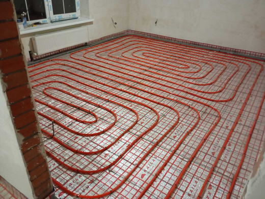 Монтаж теплого пола