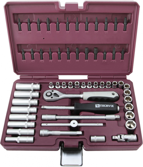 Набор инструмента 1/4"DR, 57 предметов UTS0057