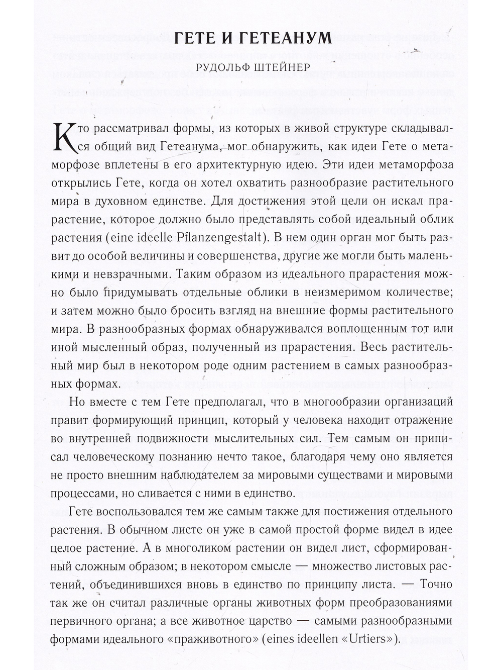 Архитектурная идея Гетеанума