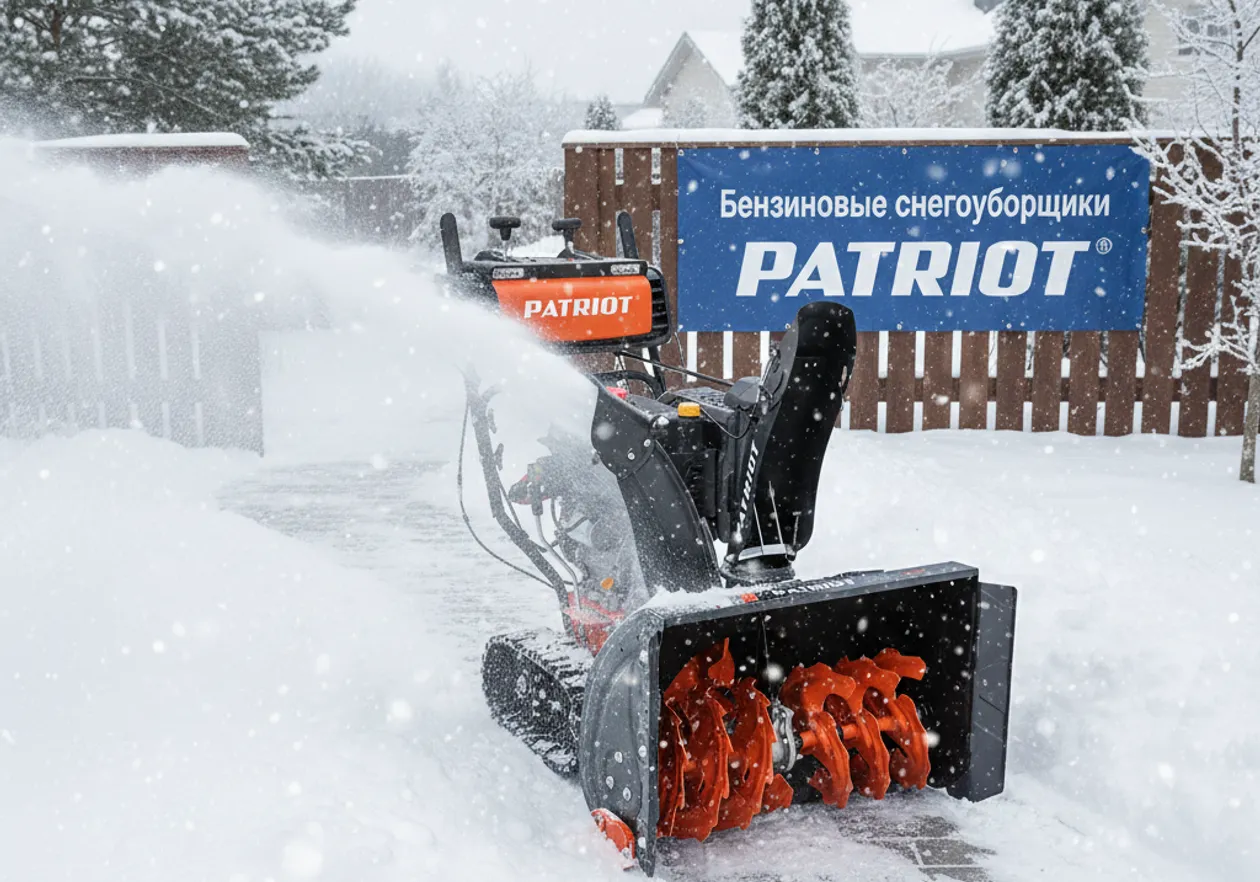 Скидки на снегоуборщики PATRIOT