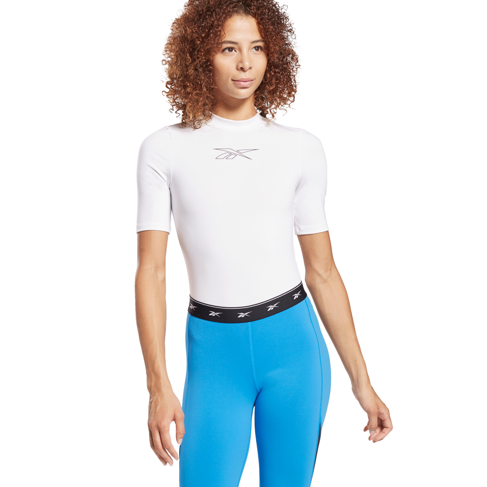 Женская теннисная футболка Reebok Studio Bodysuit W - white