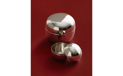 Zara Home Коробка для хранения из нержавеющей стали, цвет серебристый, 8 см