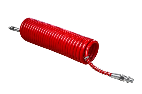 Шланг прицепа витой красный (26 витков, ДВУХСЛОЙНЫЙ) (M16*1,5) (37310000005) SORL