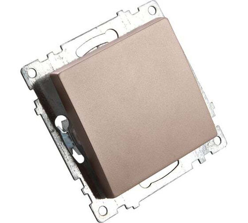 STEKKER Катрин Выключатель мех. СУ 1 кл. 10А индикатор шампань GLS10-7103-02 39589