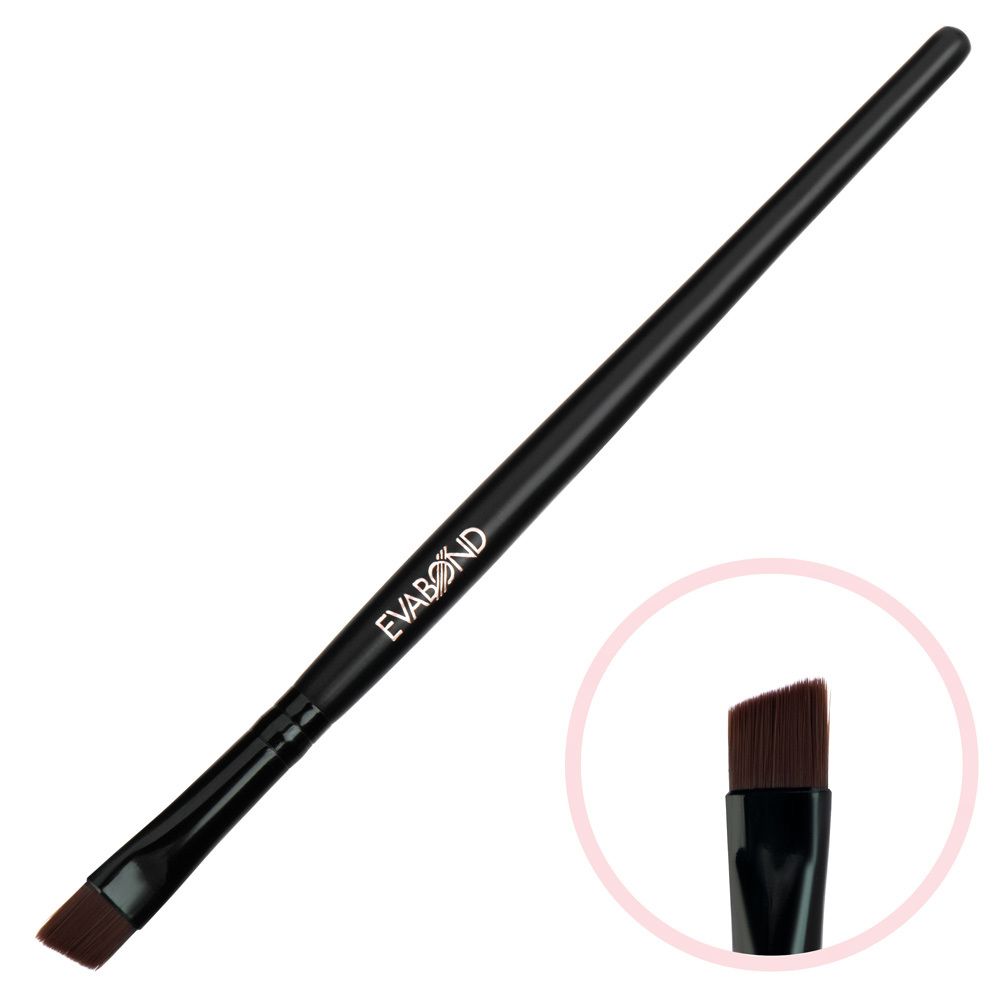 Кисть Black макияжная для бровей скошенная №3 EVABOND