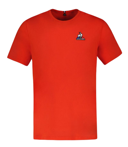 Теннисная футболка Le Coq Sportif ESS Tee Short Sleeve N°4 SS23 - tech red