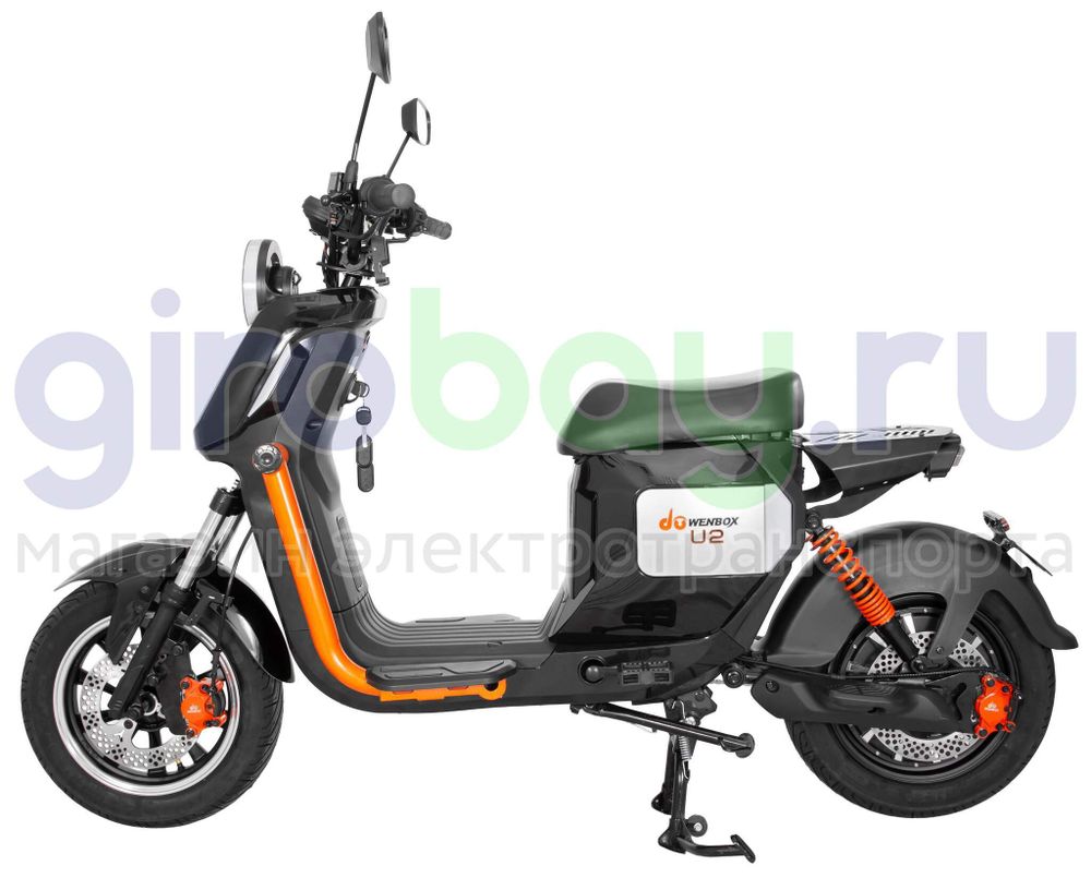 Электроскутер WENBOX U2 1500W (60V/45Ah) - Чёрный фото №5