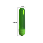 Зеленая перезаряжаемая вибропуля Kiwi