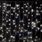 Светодиодный занавес 2*2 м., 400 белых LED ламп, мерцание, облегченный, прозрачный провод ПВХ, LTC (PCL400NOTBLW-10-2W)